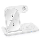 Carregador por Indução 3 em 1 para iPhone 14 13 12 11, AppleWatch e AirPods