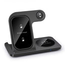 Carregador por Indução 3 em 1 para iPhone 14 13 12 11, AppleWatch e AirPods
