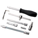 Kit De Ferramentas 46 Peças com Jogo de Soquetes/Chave Catraca Reversível - Maleta Completa