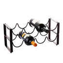 Suporte decorativo de ferro para garrafa de vinho